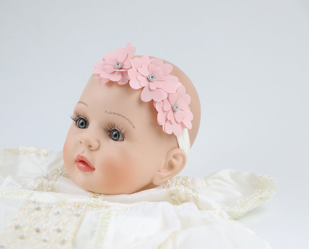  Beige diadema bebé, bebé flor diadema diadema, Baby Headbands,  Nude : Belleza y Cuidado Personal